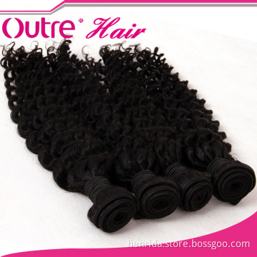 6A Unprocessed Curly Brazilian Virgin Hair Extension Deep Wave 100% Human Hair Weaving Weft